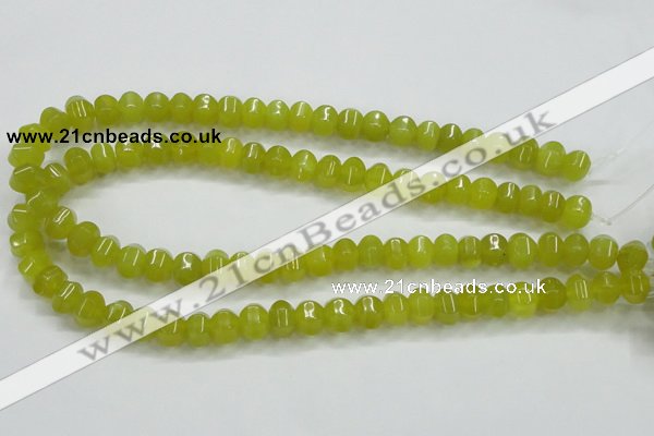 CKA14 15.5 inches 6*10mm rondelle Korean jade gemstone beads