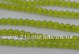 CKA201 15.5 inches 4mm round Korean jade gemstone beads