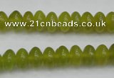 CKA214 15.5 inches 6*10mm rondelle Korean jade gemstone beads