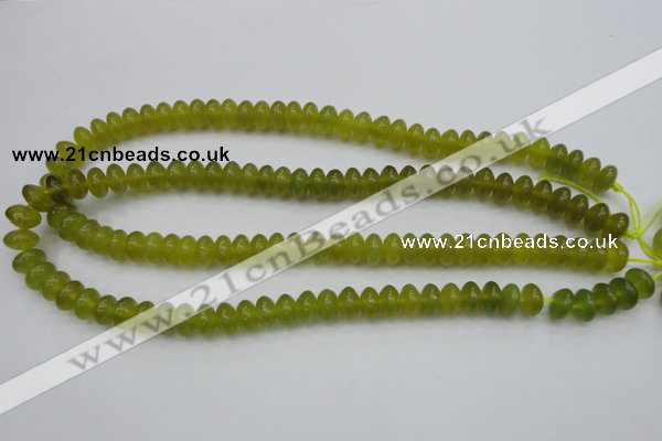 CKA214 15.5 inches 6*10mm rondelle Korean jade gemstone beads