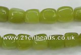 CKA23 15.5 inches 7*10mm nugget Korean jade gemstone beads