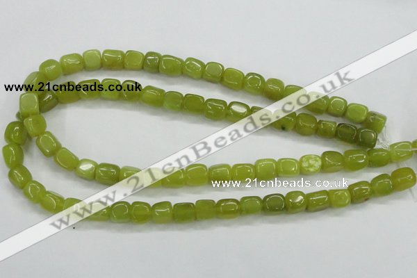 CKA23 15.5 inches 7*10mm nugget Korean jade gemstone beads