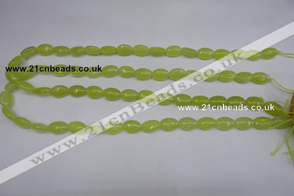 CKA243 15.5 inches 8*12mm oval Korean jade gemstone beads