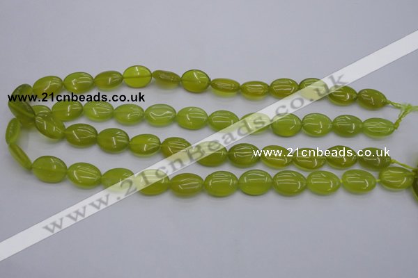 CKA245 15.5 inches 12*16mm oval Korean jade gemstone beads