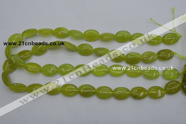 CKA246 15.5 inches 13*18mm oval Korean jade gemstone beads