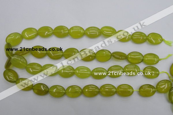 CKA247 15.5 inches 15*20mm oval Korean jade gemstone beads