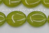 CKA249 15.5 inches 18*22mm oval Korean jade gemstone beads