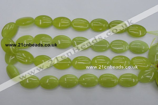 CKA250 15.5 inches 18*25mm oval Korean jade gemstone beads