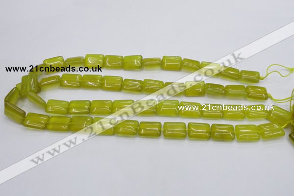 CKA261 15.5 inches 12*16mm rectangle Korean jade gemstone beads