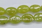 CKA33 15.5 inches 12*16mm oval Korean jade gemstone beads