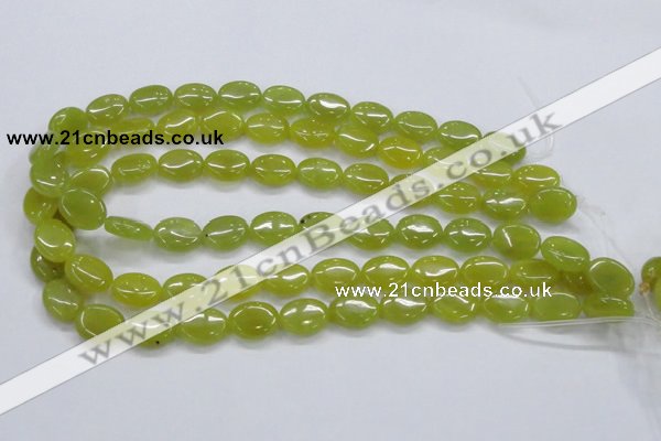 CKA33 15.5 inches 12*16mm oval Korean jade gemstone beads