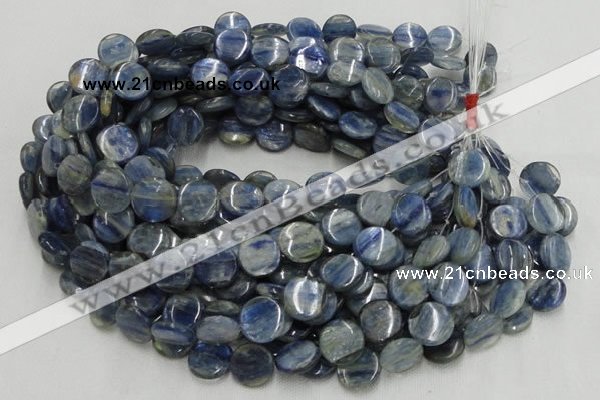 CKC01 16 inches 18mm flat round natural kyanite beads wholesale