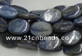 CKC08 16 inches 8*10mm flat oval natural kyanite beads wholesale