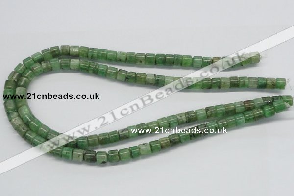 CKC104 16 inches 6*8mm column natural green kyanite beads wholesale