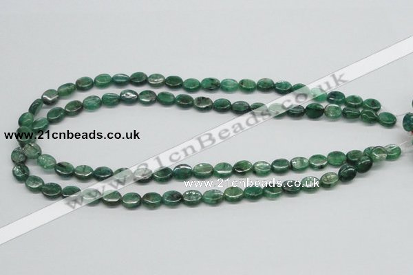 CKC110 16 inches 8*10mm oval natural green kyanite beads wholesale