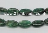 CKC111 16 inches 8*14mm oval natural green kyanite beads wholesale