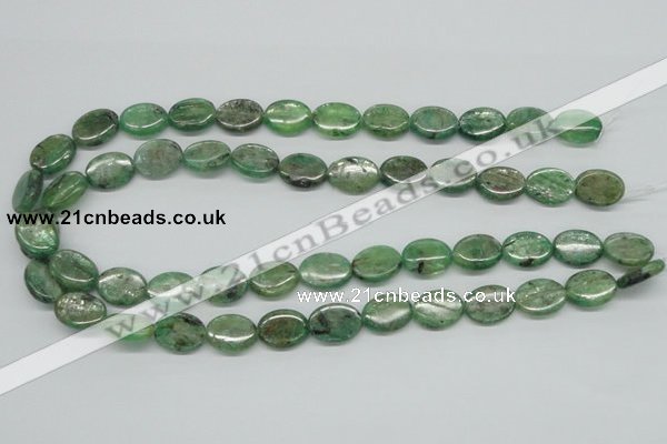 CKC113 16 inches 12*16mm oval natural green kyanite beads wholesale