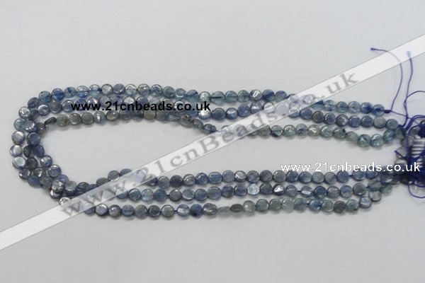 CKC201 15.5 inches 6mm flat round natural kyanite beads wholesale