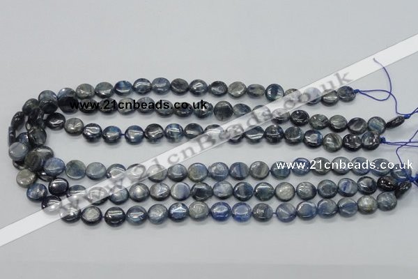 CKC202 15.5 inches 10mm flat round natural kyanite beads wholesale