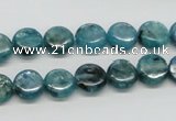 CKC21 16 inches 10mm flat round natural kyanite beads wholesale