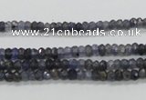 CKC215 15.5 inches 3*4mm faceted rondelle natural kyanite beads