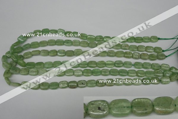 CKC260 15.5 inches 8*10mm rectangle natural green kyanite beads