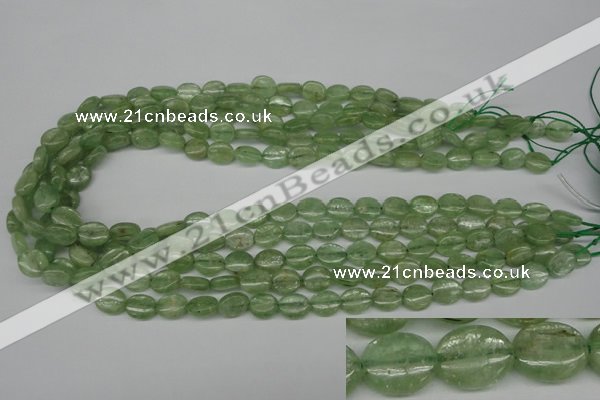 CKC266 15.5 inches 8*10mm oval natural green kyanite beads