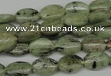 CKC270 15.5 inches 8*12mm oval natural green kyanite beads