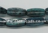 CKC32 16 inches 8*20mm faceted rice natural kyanite beads