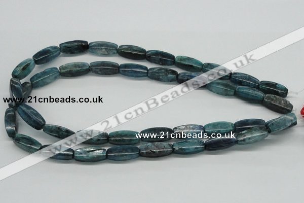 CKC32 16 inches 8*20mm faceted rice natural kyanite beads