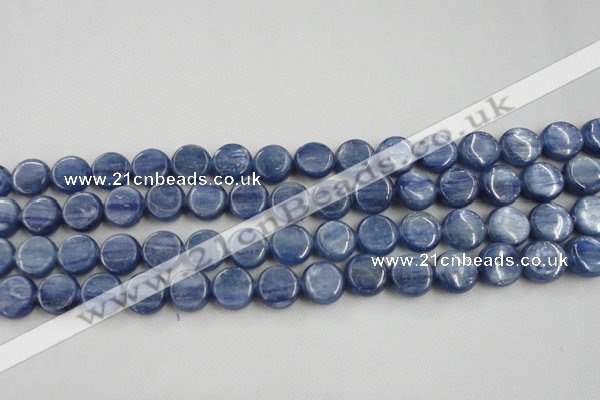 CKC510 15.5 inches 6mm flat round natural Brazilian kyanite beads