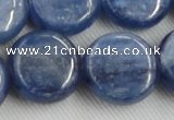 CKC517 15.5 inches 20mm flat round natural Brazilian kyanite beads