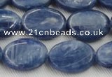 CKC534 15.5 inches 10*14mm oval natural Brazilian kyanite beads