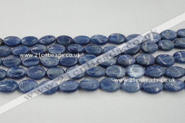 CKC534 15.5 inches 10*14mm oval natural Brazilian kyanite beads