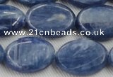 CKC536 15.5 inches 13*18mm oval natural Brazilian kyanite beads