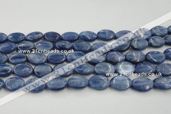 CKC536 15.5 inches 13*18mm oval natural Brazilian kyanite beads