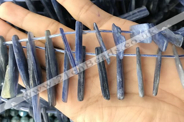 CKC547 Top drilled 10*16mm - 12*50mm sticks kyanite beads