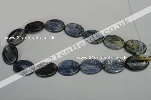 CKC57 15.5 inches 22*30mm oval natural kyanite beads wholesale