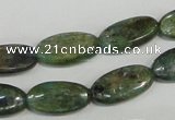 CKC58 15.5 inches 8*14mm oval natural green kyanite beads wholesale