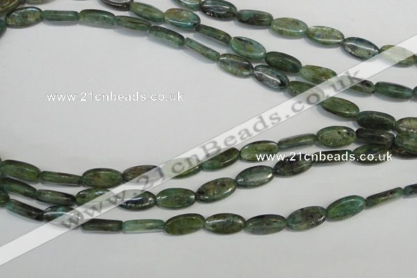 CKC58 15.5 inches 8*14mm oval natural green kyanite beads wholesale