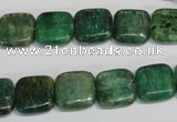 CKC62 15.5 inches 12*12mm square natural green kyanite beads