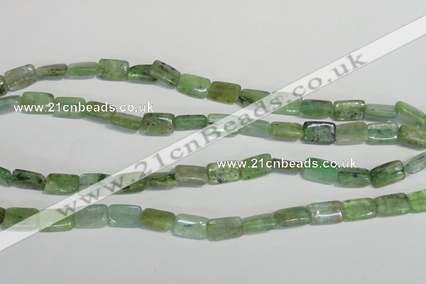 CKC65 15.5 inches 8*12mm rectangle natural green kyanite beads