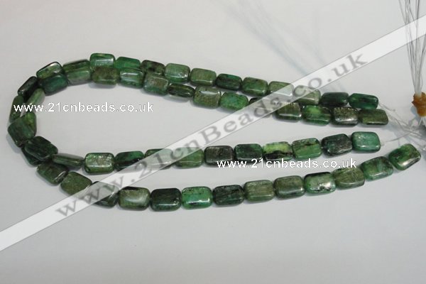 CKC66 15.5 inches 10*14mm rectangle natural green kyanite beads