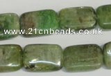 CKC67 15.5 inches 13*18mm rectangle natural green kyanite beads