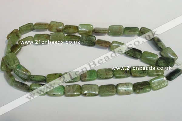 CKC67 15.5 inches 13*18mm rectangle natural green kyanite beads