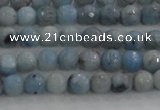 CKC701 15.5 inches 6mm faceted round imitation blue kyanite beads