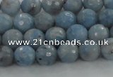 CKC702 15.5 inches 8mm faceted round imitation blue kyanite beads