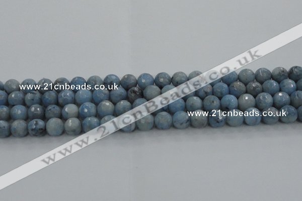 CKC703 15.5 inches 10mm faceted round imitation blue kyanite beads