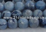 CKC704 15.5 inches 12mm faceted round imitation blue kyanite beads