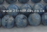 CKC705 15.5 inches 14mm faceted round imitation blue kyanite beads